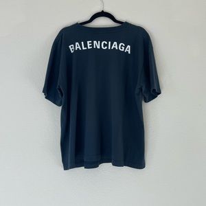 Balenciaga rear logo print oversized t shirt size medium unisex/mens/wom…